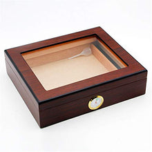 WLMGWRXB Humidor da Tavolo Scatola per sigari per sigari, con igrometro e umidificatore per 20-35 sigari