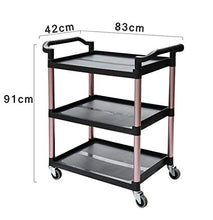 Carrello Di Servizio - Carrello Di Stoccaggio Carrello Di Servizio Per Capacità Di Carico 165 Libbre,Carrello Per Impieghi Gravosi Multiuso - 3 Scaffale Carrello Di Servizio E Carrello Di Utilità,1