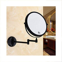 Specchio per Il Bagno Specchio per Il Trucco a Parete Specchio per Il Trucco su Due Lati Ingrandimento 3X 360 ° Girevole Allungabile Pieghevole per Hotel Vanity
