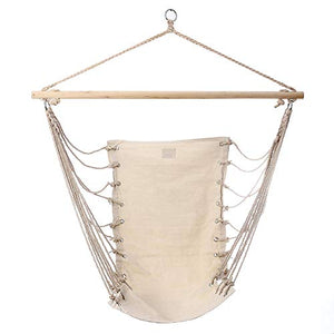 Xhtoe Sedia Amaca 17x32 Pollici Sedia per Amaca da Esterno Sedie Sospese Altalena in Corda di Cotone Altalena A Rete Culle per Bambini Sedia per Altalena per Adulti Comfort E Durata