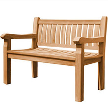 Panca da parcheggio Arezzo XXL in legno massiccio di teak extra forte.
