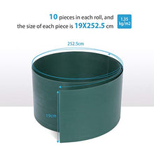 Sekey Frangivista per Recinzione Giardino in PVC Rigido, Schermo per la Privacy, per Giardino a Doppia Rete Metallica, Protezione Opaca Anti-UV Resistente alle intemperie, Verde, 19 cm x 25 m