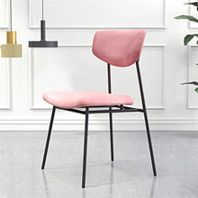 GYPPG Comodi sgabelli Bar per Bambini Adulti | Altezza Seduta 45 cm | Sedie Pranzo Imbottite con Schienale per Cucina/Pub | Sgabelli Bar con Cuscino in Velluto Rosa