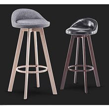 LF- Sgabello da Bar di casa Sgabello Alto Girevole Sgabello da banco Sgabello da Bar Sgabello Nero Multicolor semplicità (Color : Brown-a)