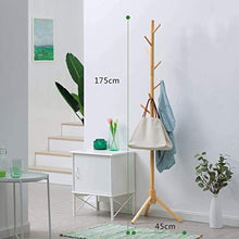 Solido Coat Rack Legno Legno Gruccia Piano Camera da Letto cremagliera Hanger Moda Hanger Bambini 175x45x3.5cm Coat WTZ012