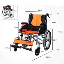 Sedie A Rotelle Semoventi, Trasportabili da Viaggio in Lega di Alluminio, Pieghevoli Multifunzione Leggere per Anziani, Portatili, per Disabili, Scooter, Trolley per Anziani/Disabili, A