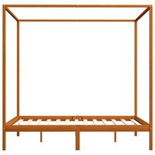 SKM Giroletto a Baldacchino Marrone Miele Massello Pino 180x200 cm