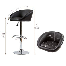 CMX-Barhocker Sgabelli da Bar Alti da bancone, sgabelli da Bar girevoli Regolabili con Schienale per bancone da Cucina Sedie Alte da Bar Alte Sgabelli da Colazione in Pelle PU per Isola Cucina