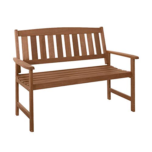 Gartentraum Bella panchina da Giardino in Legno Duro a 2 posti - Panchina in Legno Jeano