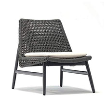 LINGZE Giardino Esterno, Sedia da Pranzo in Rattan Poltrona da Patio Sedile reclinabile reclinabile Regolabile