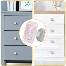 Fiore di elefante rosa 4 PCS Pomelli per Porta, Pomolo per Mobile, Pomelli per Mobili con Viti, Maniglia per Armadietto, Pomelli per Porta, Pomelli per Cassetti per Porta, Armadio, Cassetto e Credenza