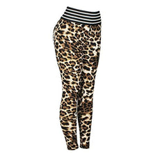 GUILAN Ladies Sweatspants Moda Leopard Stampa Push-up Esercizio Fisica Leggings Pocket Pantaloni a Vita Alta Pantaloni Yoga, Comodo e Traspirante