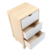 zcyg Comodino Comodini Tavolo Notturno, Comodino Semplice con Tavolo da Notte A 3 Cassetti, Facile Indtallazione per Camera da Letto Indoor