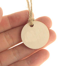 UPKOCH 50Pcs Etichette per Bottiglie di Vino Appese Rotonde Abbellimenti di Ritaglio in Legno Incompiuto Vuoto Bicchiere di Vino Creatore Pendente di Fascino Ornamenti Appesi per Fai da