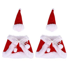Amosfun Natale Peluche Copri Bottiglia di Vino Set Vestiti Cappello Cartone Animato Resistente Peluche Bottiglia Decor Decorazioni Natalizie 4 Pezzi (Rosso)