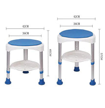 Z-SEAT Sgabelli Doccia Blu Round 360 & DEG; Sgabello da Bagno Girevole Sgabello da Doccia in Lega di Alluminio Sgabello per Donne Incinte Sgabello da Bagno Antiscivolo in a