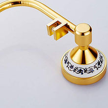 MGWA Oro Moderno Doppio Strato + Asta Singola Vetro Arrotondato Grassetto + Trapano Elettrico Alluminio Perforata Bagno Bagno Hotel Rack/mensola