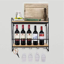Porta Bicchiere Da Vino A Parete, Porta Calice, Porta Vino Retrò In Ferro Battuto, Porta Bicchiere A Gamba Lunga, Porta Vino Sospeso-Nero A_60 * 20 * 53 Cm