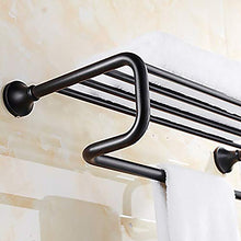DKEE Moderno Nero Creativo Singolo + Singola Asta Bagno in Ottone Antico Bagno mensola/Bagno Stand/mensola