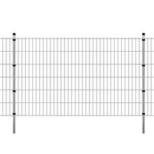 honglianghongshang Barriere e recinzioni Pannelli per recinzioni Pannello di Recinzione 2D Giardino con paletti 2008x1230 mm 2m Argento