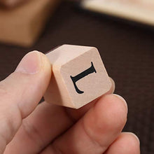 HEALLILY 1 Set di Gomma di Legno Timbri di Legno Stampers Legno Montato Timbro di Gomma di Gomma di Legno Lettere di Alfabeto per Le Forniture Capitalizzati 10 Numeri