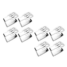 harayaa 8 Pezzi Clip Stabili Tovaglia Argento Supporto Resistenza All'aperto Picnic Barbecue - D