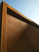 Zen Man 031925-2 - Paravento da Giardino, in Metallo ruggine, 150 x 50 cm