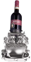BRUBAKER Portabottiglie Vino Vintage Auto Flower-Power - Cult Oldtimer - Supporto per Bottiglie di Metallo - con Biglietto d'Auguri per il Regalo Del Vino