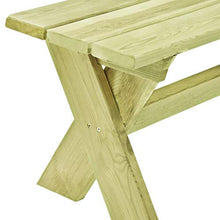vidaXL Legno Massello di Pino Impregnato Panchina da Giardino Rustica Semplice Robusta Durevole Panca Sedute Arredi per Esterni 170 cm