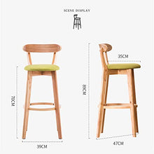 Ljings - Sgabello da bar da cucina con schienale sgabelli, 60 cm, colore: beige, marrone