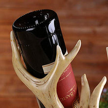 HYY-YY Nordic Home - Doppia corna ornamenti nostalgici in resina, fatti a mano, supporto da scrivania, portico, artigianato delicato e bello