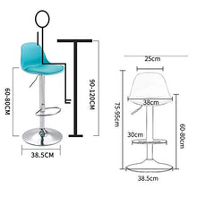 2 Pezzi / Set Sgabello Da Bar Da Cucina In Pelle Per Il Tempo Libero In Acciaio Inossidabile Regolabile In Altezza Lounge Senza Braccioli Con Poggiapiedi Sedie Sedia Da Ufficio Casa Mod(Color:rosso)
