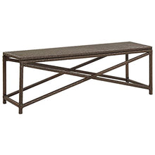 vidaXL Panchina da Giardino Panca da Esterni Sedile per Cortile Seduta Arredo da Giardino Mobili da Esterni 120 cm in Polyrattan Marrone