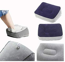 Lettino da viaggio Lettino da viaggio morbido poggiapiedi cuscino PVC gonfiabile resto del piede dell'ammortizzatore del cuscino Air Travel Office Home gamba Piedi di distensione strumento Bambini Bed