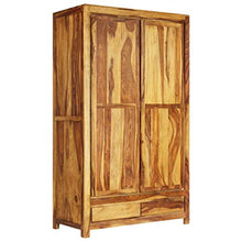 Tidyard Armadio Appendere i Vestiti Armadietto Guardaroba Scaffale in Legno Massello di Sheesham 110x55x190 cm