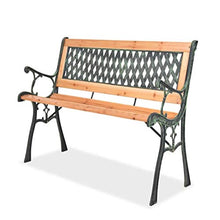 Panca da giardino retrò per esterni, sedia a sdraio da giardino, decorativa, sedia a telaio metallico, per cortili, terrazze, caffè, 122 x 51 x 73 cm
