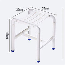 Sgabello per Doccia Sgabello da doccia Sedia da doccia Sgabello da bagno Sedia da bagno Sedia da bagno Sgabello a pedale multifunzione multifunzione Sgabello Plastica e acciaio inox (34x32x43cm) Sedia