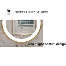 specchio Bagno a Parete LED Touch con Luce Rotondo Illuminato da Hotel cosmetico Bagno Rotondo, 40 cm, 50 cm, 60 cm, 70 cm, 80 cm