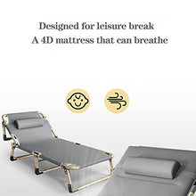 DHHZRKJ Supporta Una Chaise Longue da 440 libbre, reclinabile Pieghevole Resistente allo Strappo con Cuscino, Sedia reclinabile per Patio Esterno sulla Spiaggia