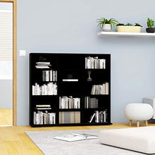 Tidyard Armadio Porta CD/Dvd con Scomparti Aperti, Armadio per Casa e Ufficio, Armadio in Truciolato 102x16x89,5 cm (Nero)