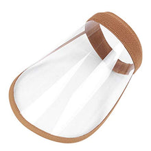 Amosfun Trasparente Protezione per Lo Schermo Facciale Isolante Protezione per Il Viso Protezione Cappello di Protezione Anti Goccioline Antiolio per Cucinare Protezione Personale (Kaki)