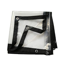 qx Telone Tenda Teloni Ombra Vele Telone Impermeabile Trasparente, Panno Isolante in Plastica Tenda Antipioia per Balcone Panno Raccolto, 120 G/Metro Quadro (Dimensioni: 2X5M),2X8M,2X8M