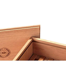 YAeele. Cigar Box, Humidor, Legno di Cedro Legno Solido Cigar Box umidificazione Good Mood, Good Life (Colore: Brown)