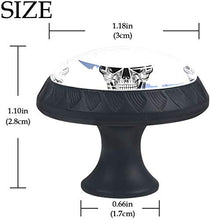 Cranio e schizzi Pomelli per Porta Set di 4 Pomelli per Mobili Manopole per Cassetti Cucina Armadio Vetro