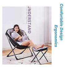BJH Lettini Pieghevoli Lettini Prendisole Moon Chair Sedie da Campeggio Imbottite Sgabelli per Il Tempo Libero da Esterno Pieghevole Portatile