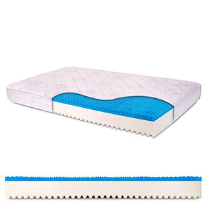 Materasso una piazza e mezza memory gel breeze 2cm, h18cm con Bayscent Neutralizer, Antimuffa, Ortopedico - Dolce Sonno Light 120x190cm (1 piazza e mezza) - Presidio medico sanitario n.1392036/R
