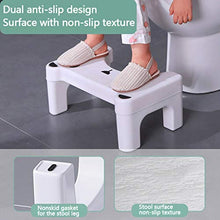 LZL Sgabello WC Sgabello Toilette vasino vasto Vaso Sgabello di aiuti Squat Sgabello adeguato Postura igienica per la Salute Vasino Tozzo (Color : White, Dimensione : Conventional)