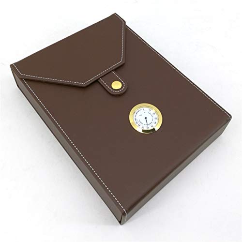 Cigar Humidor - nuova di alta qualità mini portatile in legno di sigarette in pelle Cigar Humidor contenitore della scatola di immagazzinaggio cassa nera for 8/10 Cigar mantenerlo fresco ( Color : C )