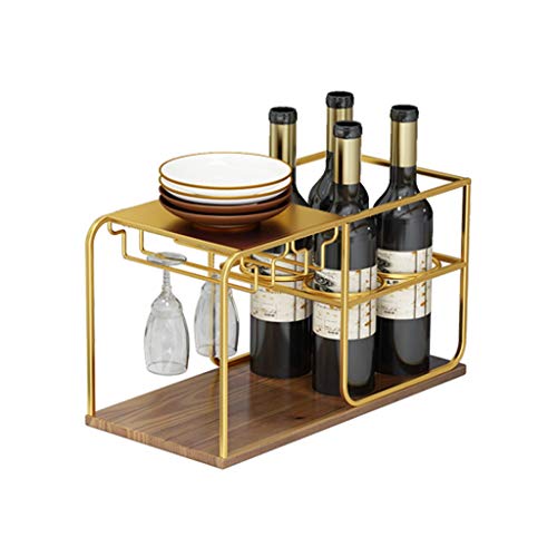 Liangzishop Portabottiglie Vino Cremagliera del Vino della Tabella Cremagliera del Vino Creativo Decorazione Casa Salone Rack di stoccaggio del Vino Supporto per Bottiglie