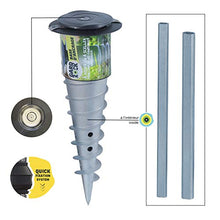 GARD & ROCK - BASE D'ANCORAGGIO in alluminio, a livello del suolo, Multi-terreno da avvitare o da sigillare - Quick Fixation System - ORGANIZZA I TUOI SPAZI IN UN ATTIMO!